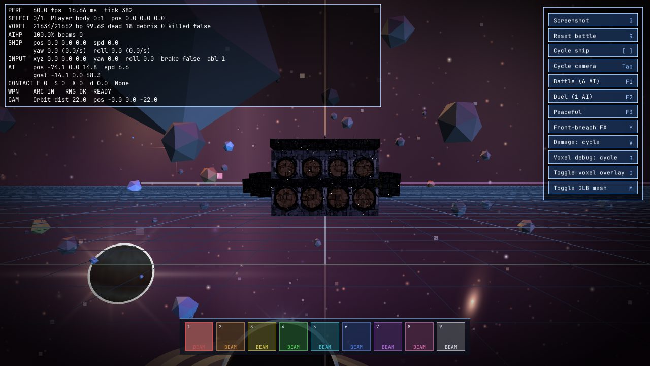 Inside-Out Spaceships, Caught by a Side-by-Side Sweep